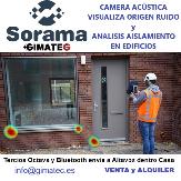 Sorama 64 camara acústica que visualiza aislamiento edificios y origen ruido venta alquiler gimateg