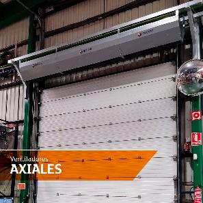 Cortinas de Aire Industriales con Ventiladores Axiales
